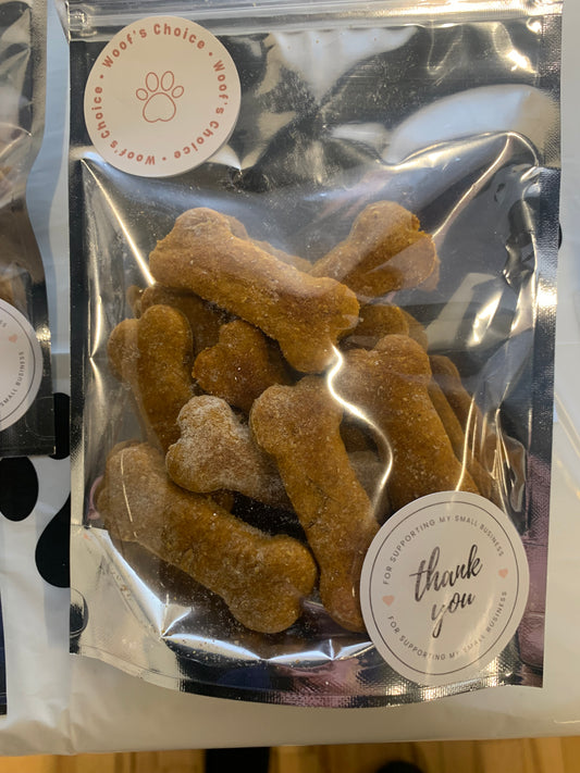 All Natural Pumpkin Peanut Butter Dog Biscuits