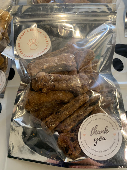 All Natural Blueberry Oatmeal Dog Biscuits